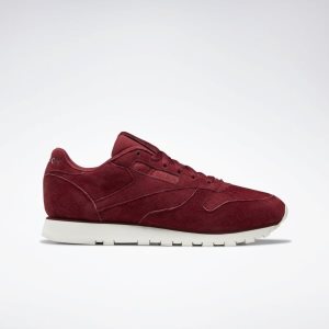 Reebok Classic Leather Turnschuhe Damen - Bordeaux - DE 103-XME